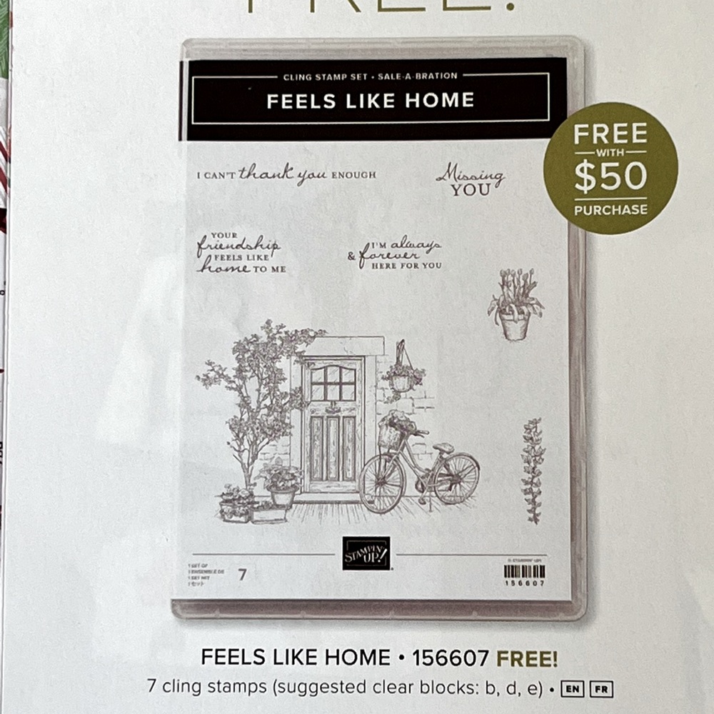 Stampin’ Up! Retired Feels Like Home Stamp Set